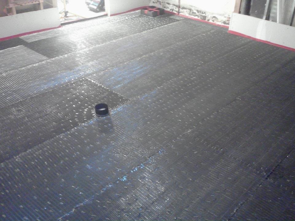 Prepared textured concrete overlay surface